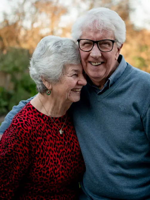 older couple smiling